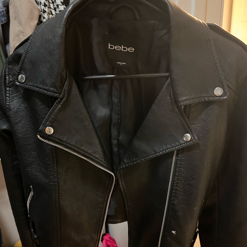 Bebe leather jacket